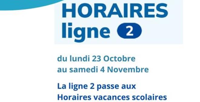 Ligne 2 vacances scolaires