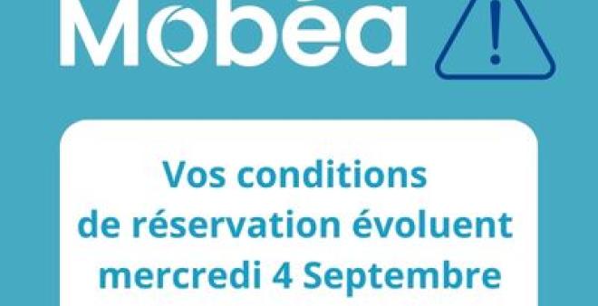 Mobéa : nouvelles conditions de réservation